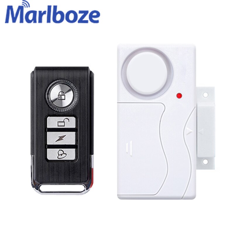 Marlboze-Sensor inalámbrico para puerta y ventana, sistema de seguridad de ABS con Control remoto, alarma antirrobo, protección para el hogar: Set A