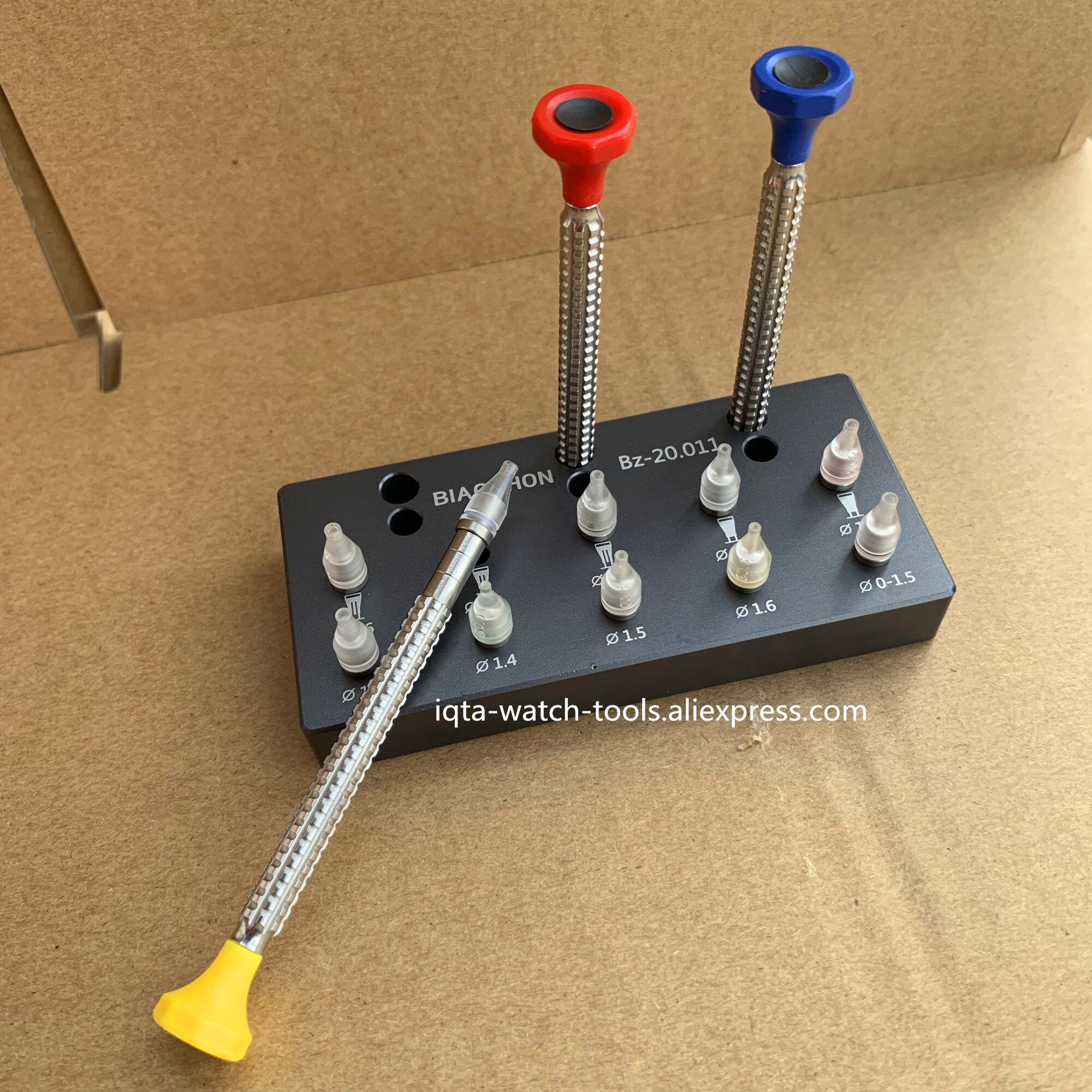Set of 3 Watch Hand Install Setting Tools With 10 sizes and Replaceable Tips Pusher Fitting Set Kit