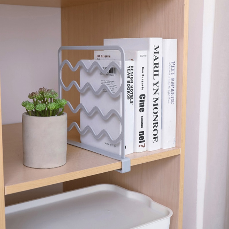 10PCS Closet Shelf Dividers Wardrobe Partition Shelves Divider Clothes Wire Shelving Storage Holders Organizer Accessories Home