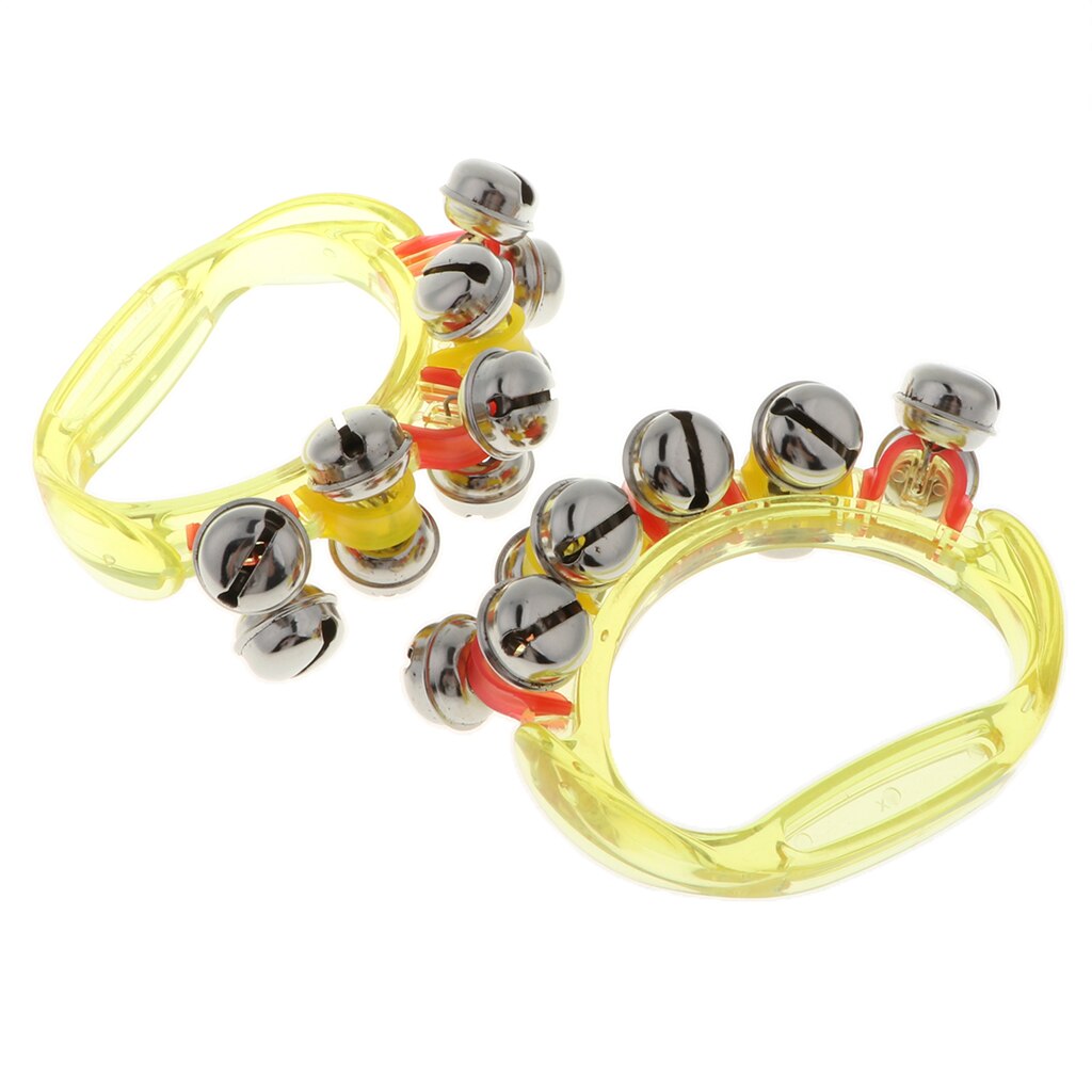 2 Pcs Baby Tamboerijn Hand Schudden Jingle Bells Kinderen Dansen Speelgoed