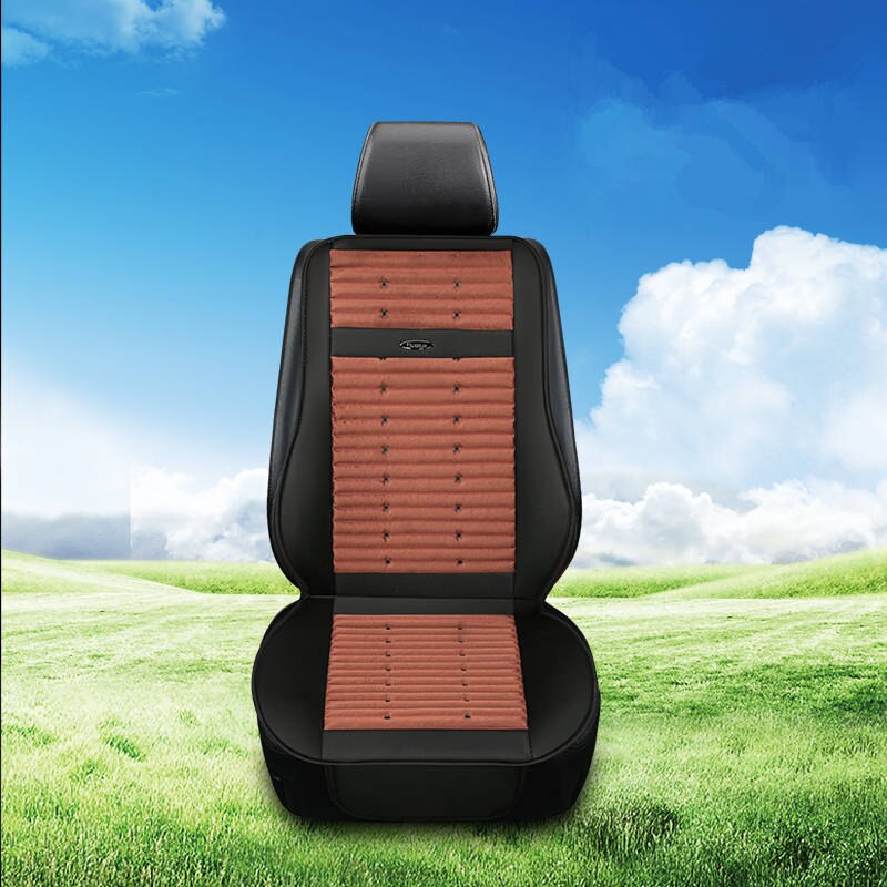 Tea stalks summer cold wind car MATS ventilation and air conditioning fan seat cushion refrigeration four seasons general health: brown