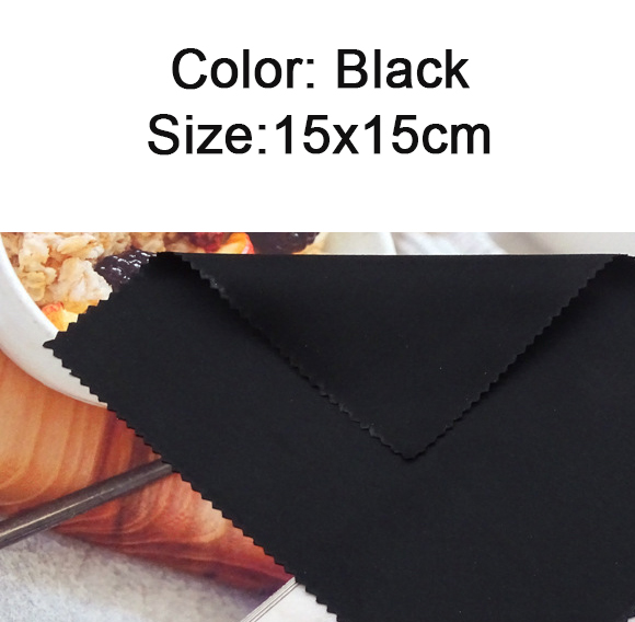 100 Stuks 230gsm Naald 1 Bril Lens Microfiber Reinigingsdoekje Brillen Reiniger 15X15Cm 17X14Cm Kleurrijk Grijs Wit Zwart: WHITE