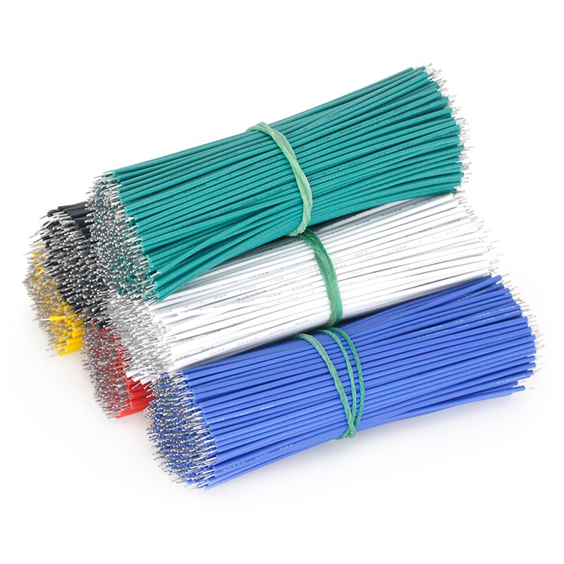 100PCS Tin-Plated Breadboard PCB Solder Cable 24AWG 10CM Fly Jumper Wire Cable Tin Conductor Wires 1007-24AWG Connector Wire