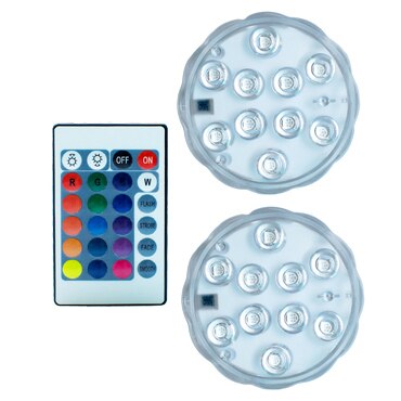 Aquarium Light Fish Tank Submersible Light Suction Cup Underwater Lamp LED Lights Aquarium Lighting Vase Swimming Pool 16 Colors: 1 Controller 2 lamp