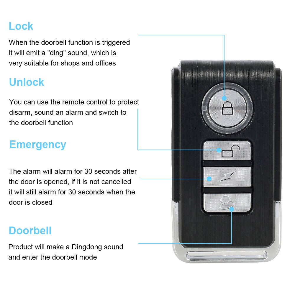 Door Window Entry Security Wireless Home Burglar Security Alarm System Integrated Home Burglar Security Alarm System Protection