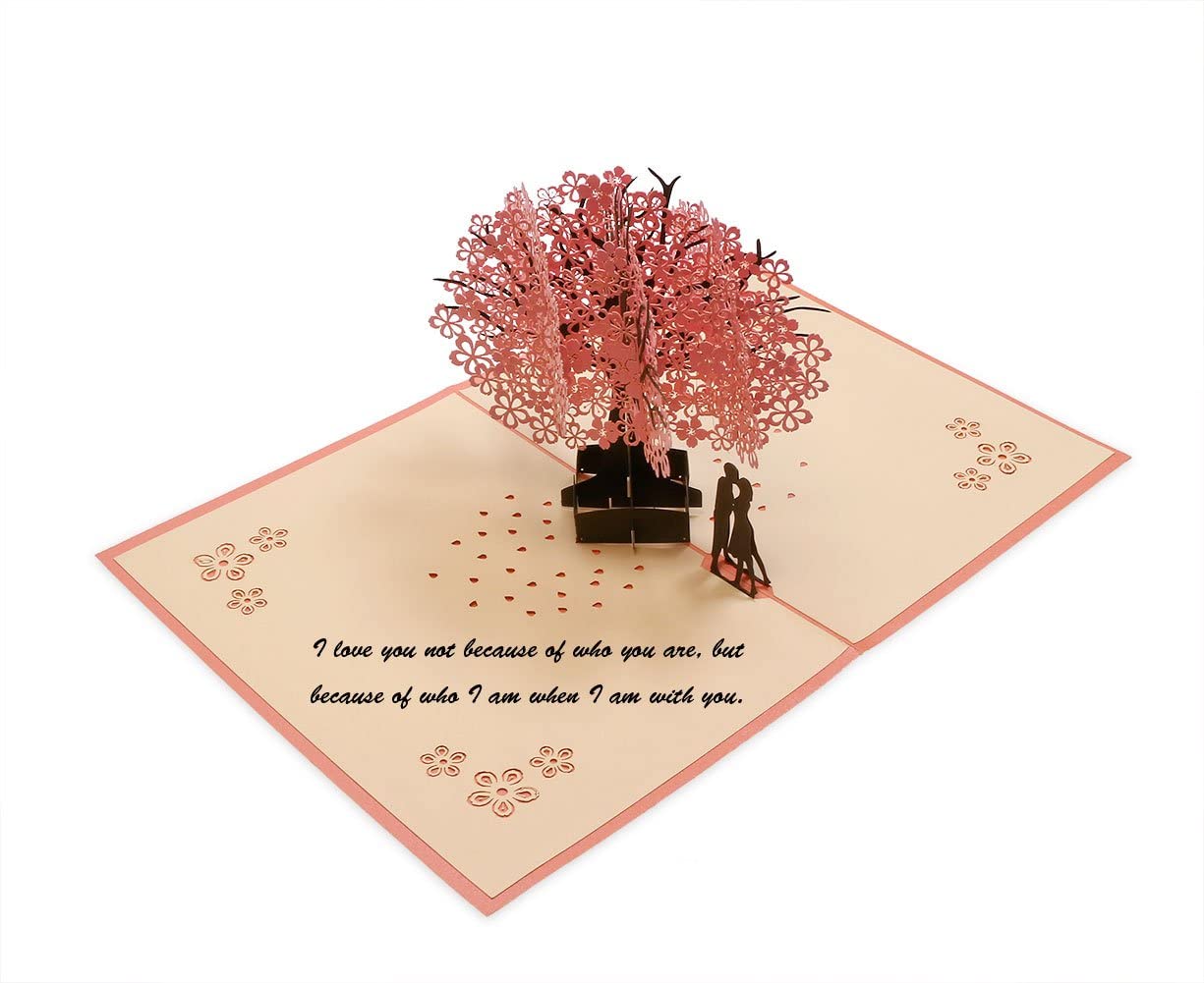 3d Pop-up Cards Valentines Day Postcard Anniversary Valentine's Day Mother's Day Wedding Birthday Romantic Greeting Card