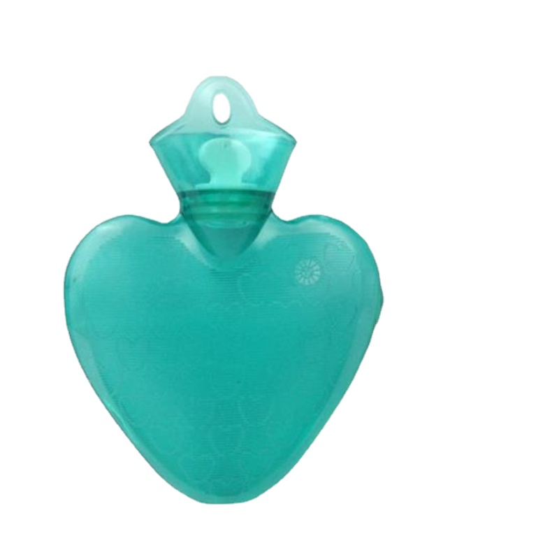Borsa scaldamani a forma di cuore bottiglia di acqua calda di lavaggio in PVC riscaldamento della pancia invernale iniezione d&#39;acqua sicurezza antideflagrante: 750ML-10