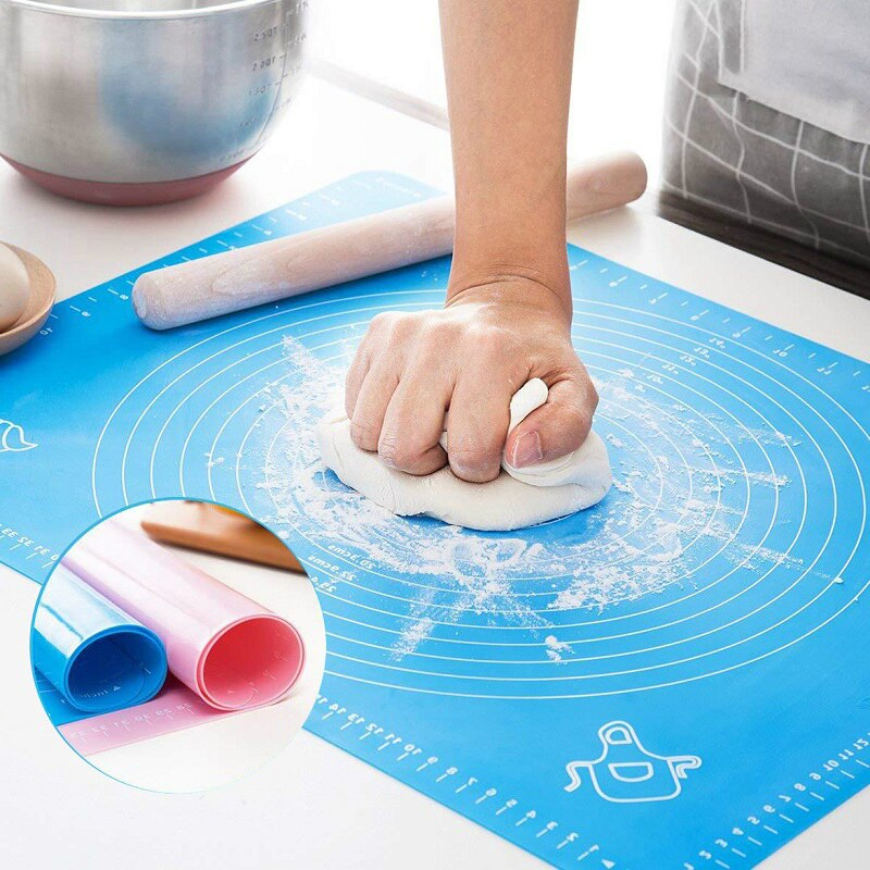 Kitchen Accessories Tools Silicone Baking Mats Sheet Pizza Dough Non-Stick Maker Holder Pastry Cooking Utensils Kitchen Gadgets
