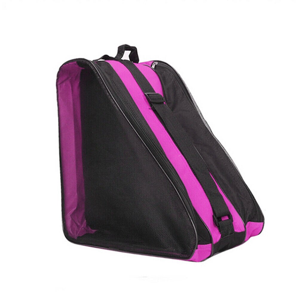 Rulleskøjteskøjtebæretaske med skulderrem til børn, voksne  b2 cshop: Lyserød