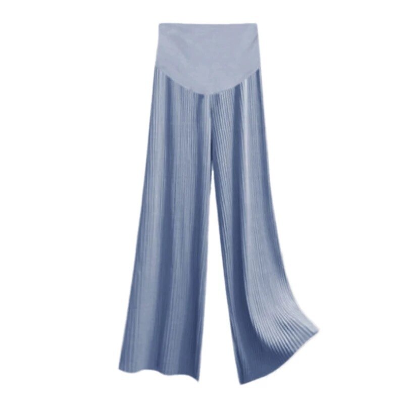 Maternity Trousers Spring Summer Clothes Pregnant Women Wide-leg Trousers Thin Loose Pleated Maternity Casual Trousers: HL / M