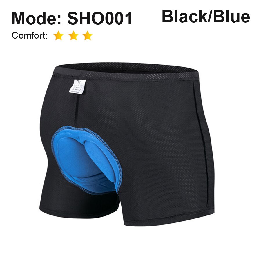 NEWBOLER Men's Cycling Shorts GEL Pad Breathable Mesh Cycling Underwear Shockproof Bicycle Underpant MTB Road Bike Riding Shorts