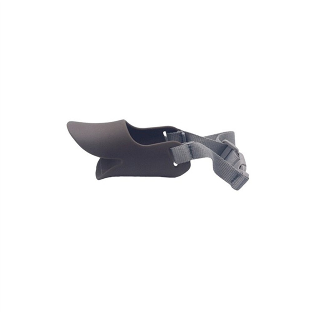 Dog Muzzle Silicone Duck Muzzle Mask for Dogs Anti Bite Stop Barking Small Large Dog Mouth Muzzles Pet Dog Accessories: gray / S