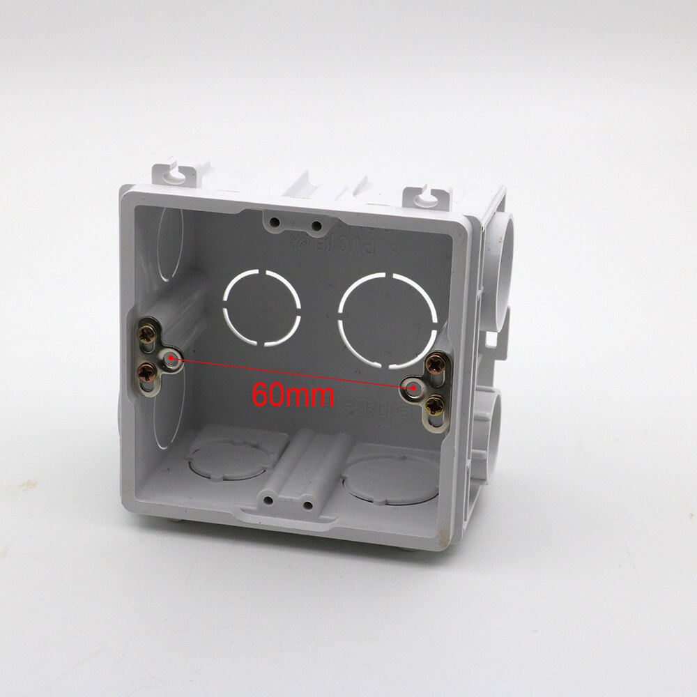 xintylink rj11 rj45 jack Face Plate Back Box rj12 socket junction box embedded wall faceplate box flame retardant pvc 86mm