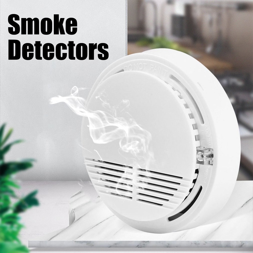 Independent Smoke Aarm Sensor Smoke Detector Fire Alarm Detector for Home Oice Security Photoelectric Smoke Alarm
