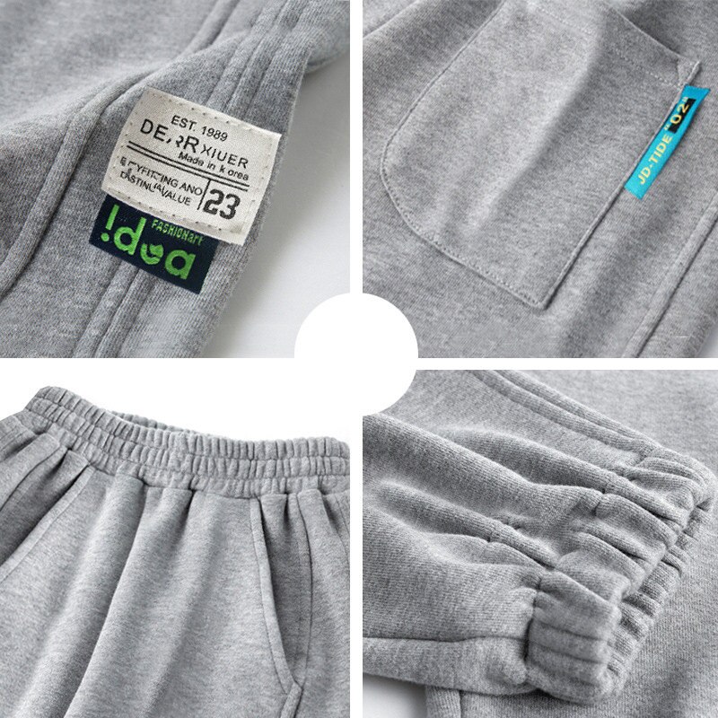 Pantaloni della tuta lunghi per ragazzi coreani pantaloni autunnali primaverili pantaloni per bambini per bambini pantaloni a matita tinta unita 5 6 7 8 9 10 12 13 14 anni