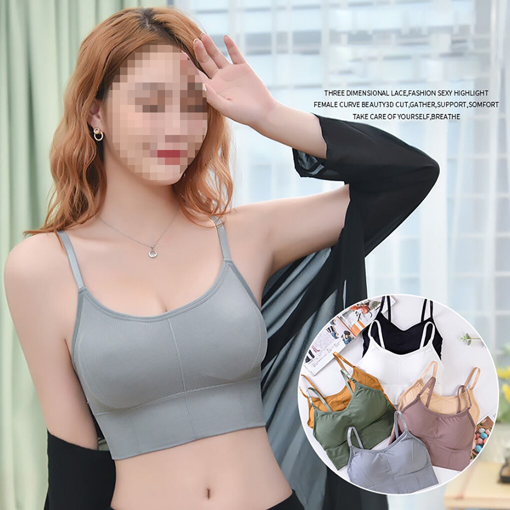 Ladies Bra Breathable Sports Bra Anti-sweat Shockproof Thickening Sports Bra Top Gym Running Fitness Exercise Sports Top