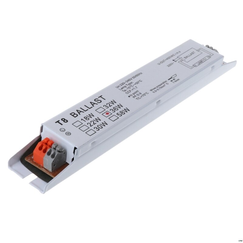 220240V AC 36W Wide Voltage T8 Electronic Ballast Fluorescent Lamp