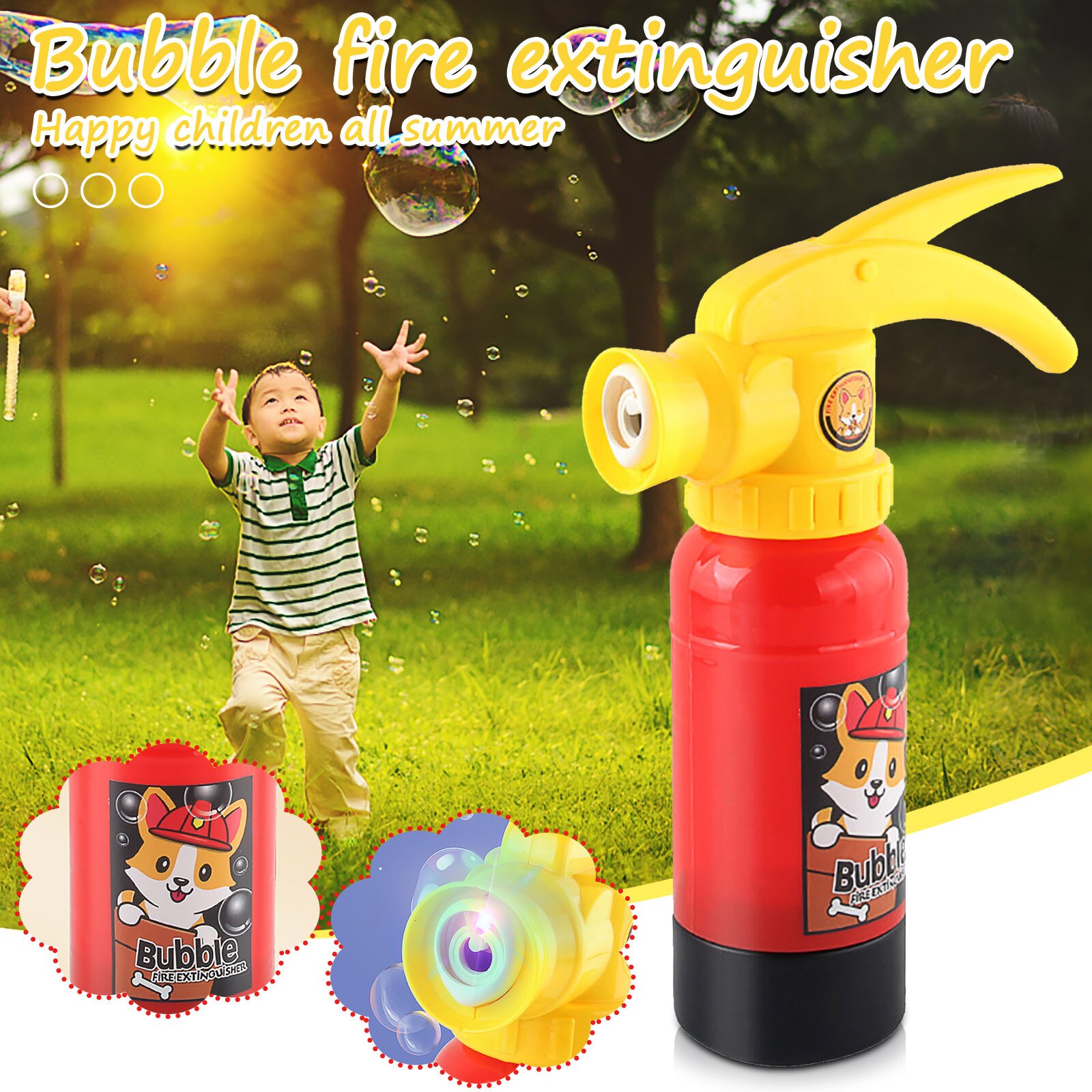 Bulle Brandblusser Elektrische Kids Fun Outdoor Zomer Speelgoed Lichten Muziek 200Ml Outdoor Speelgoed Educatief Speelgoed Voor Kinderen #4: Default Title