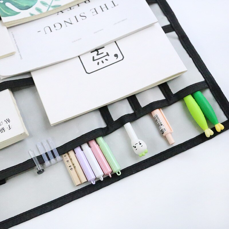 Multi-function Cloth Desk School Students Books Bags Stalls Hangers Office Supplies Desk Accessories Stationery Organizer