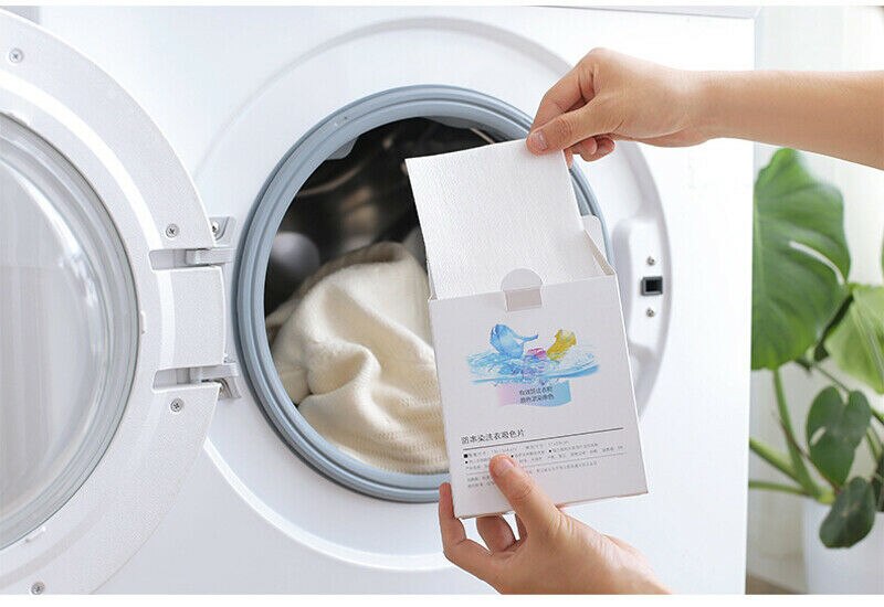 1 Pack 24pc Anti-dyed Cloth Laundry Paper Proof Color Dyeing Laundry Sheet