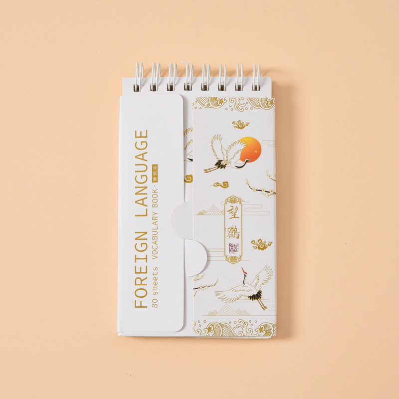 80 Vellen Engels Woordenschat Pocket Memo Pad Buitenlandse Talen Woord Boek Spoel Notebook Draagbare Geheugen Boek School Stationery: Fluorescerend Groen