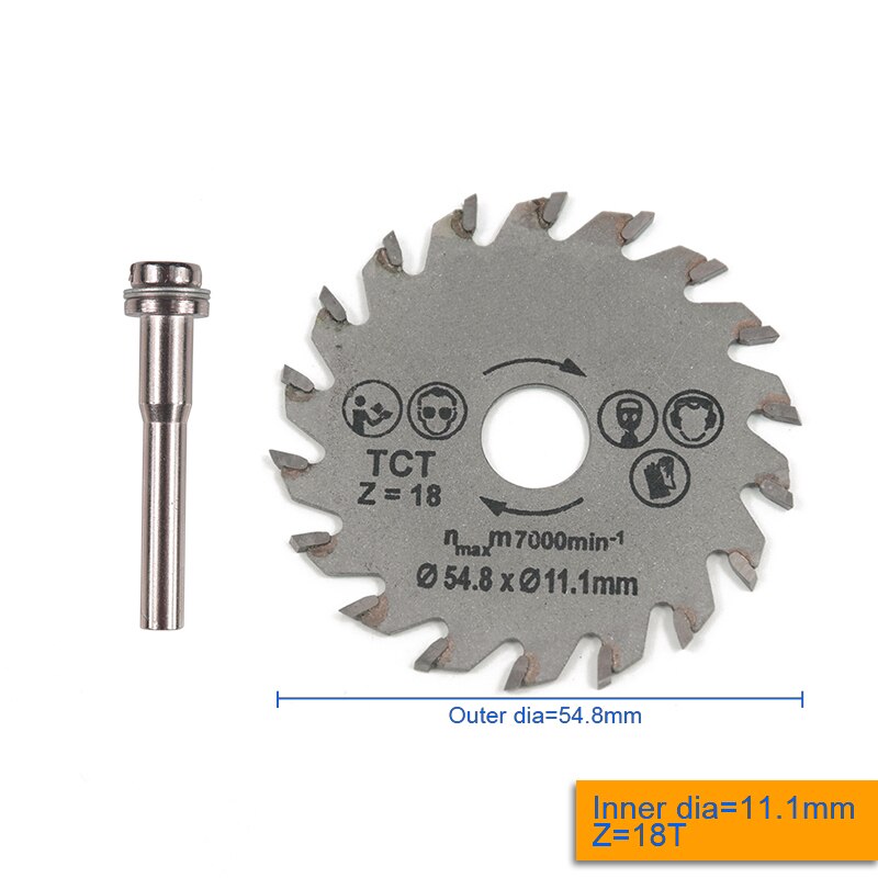 HSS Circular Saw Blade Wood Cutting Disc For Rotary Tool W/ Shank