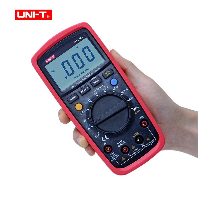 True RMS Digital Multimeter AC DC Voltage Current meter Ohm Capacitance Tester UNI-T UT139A UT139B UT139C Auto/Manual range NCV