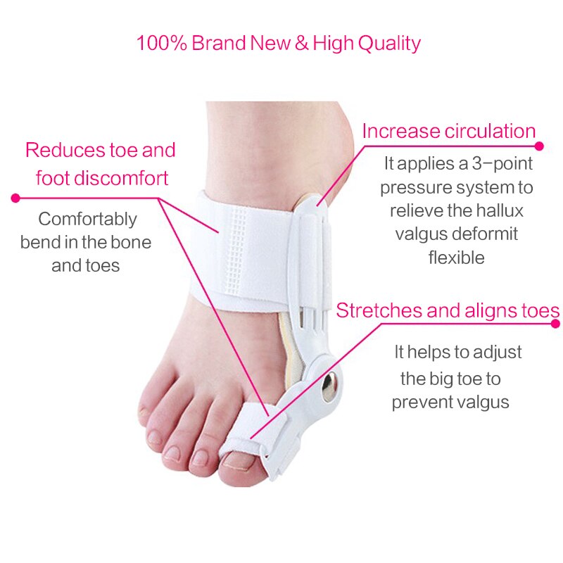 20 Pcs Hallux Valgus Spalk Bunion Hamer Teen Straightener Hallux Valgus Corrector Pijn Bunion Corrector Teen Separator