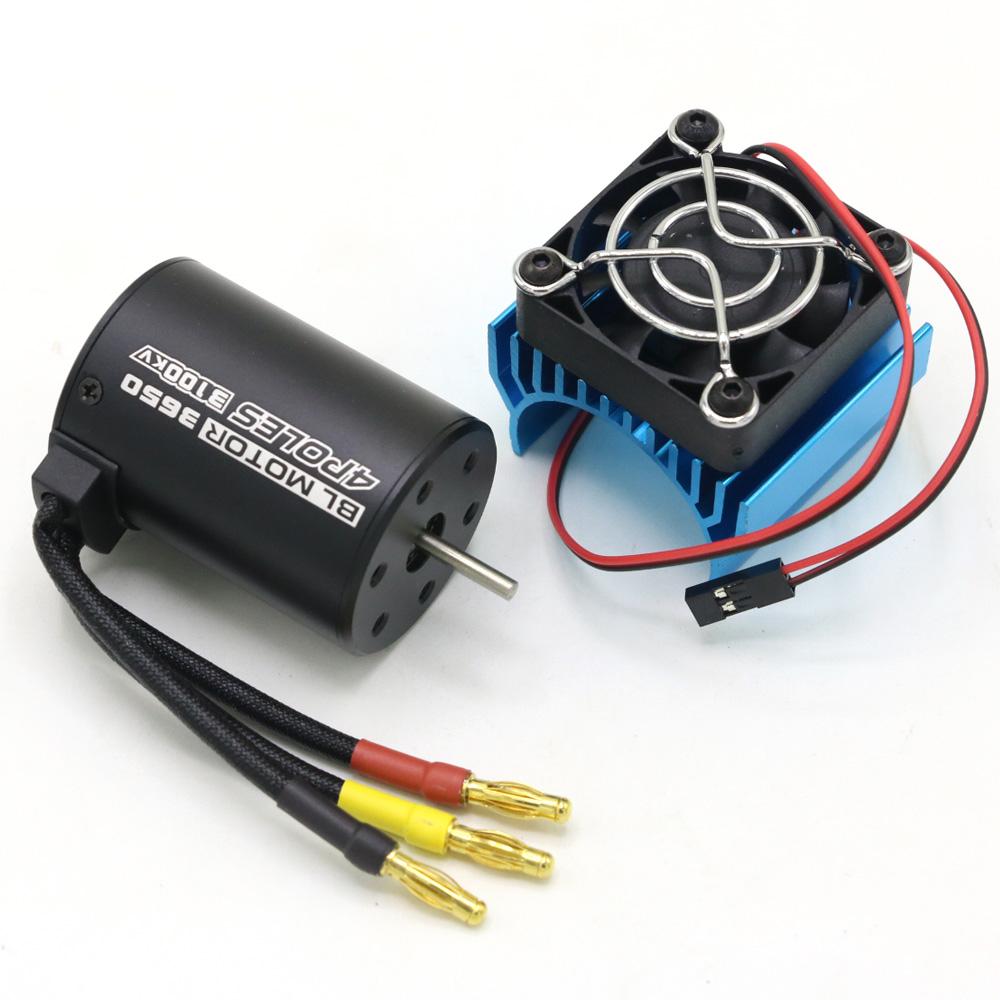 RC Motor 3650 3100KV / 3900KV / 4300KV / 5200KV Brushless Motor & 45A 60A 80A 120A ESC Combo for 1/ 8 1/10 RC Car RC Boat Part