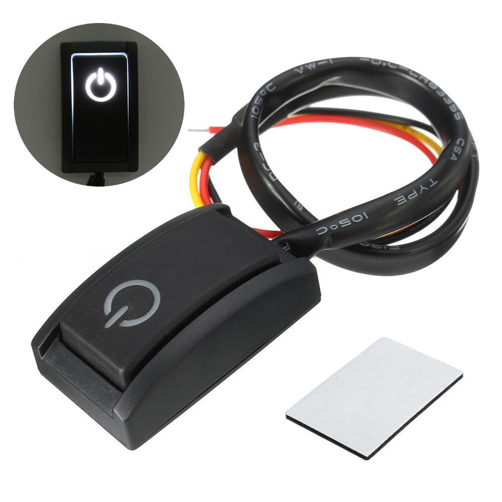 12V Auto drücken Taste Rast Drehen AUF aus Schalter LED Licht RV LKW Auto Stiefel DIY