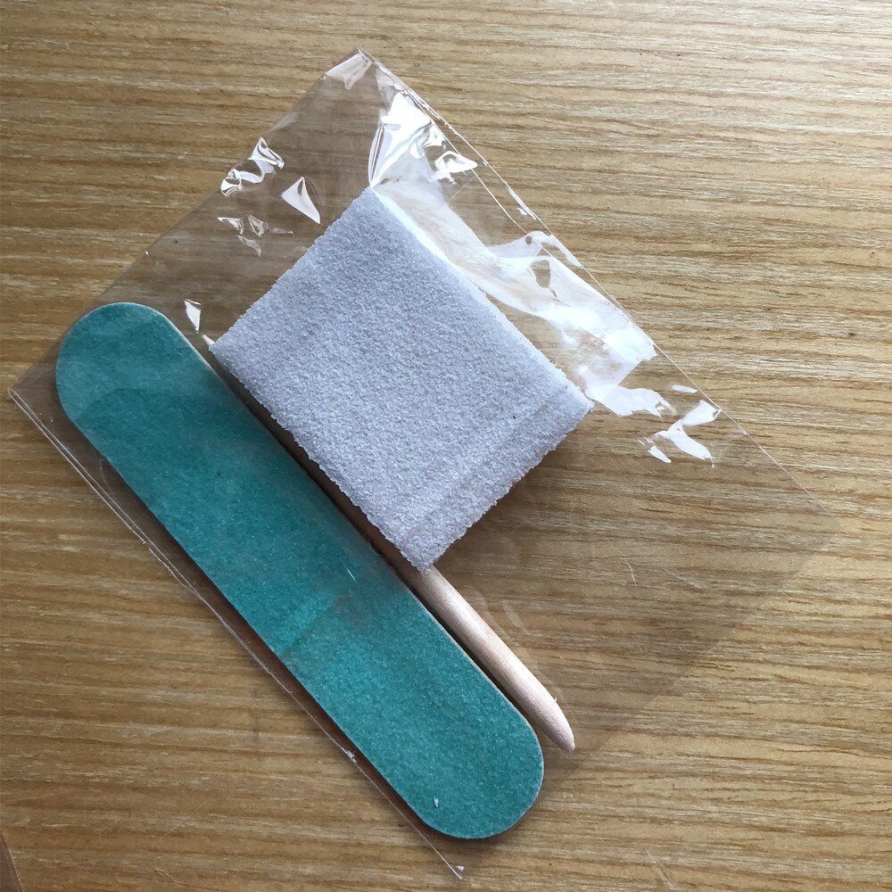200 stk mini manikyrsett pedikyrsett engangs neglesett hotell manikyrverktøy neglebufferblokk neglebånd trepinne