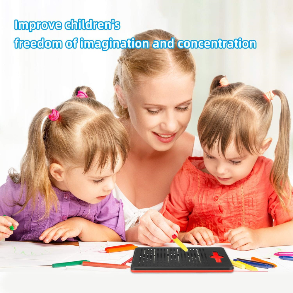 Magnetisch bal tekenbord met pen, kinderen leren tekenen, schetsblok, tablet, educatief speelgoed voor kinderen, notitieboek voor volwassenen