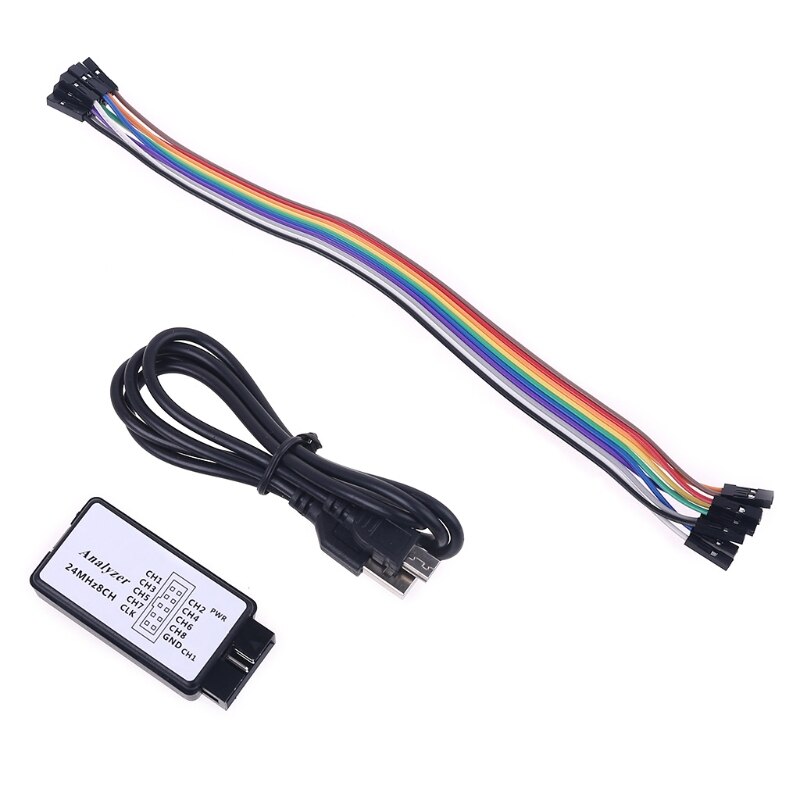 USB Logic Analyzer 24MHz 8 Channel 24M/seconds Debugger for ARM FPGA 8CH Microcontroller Debug