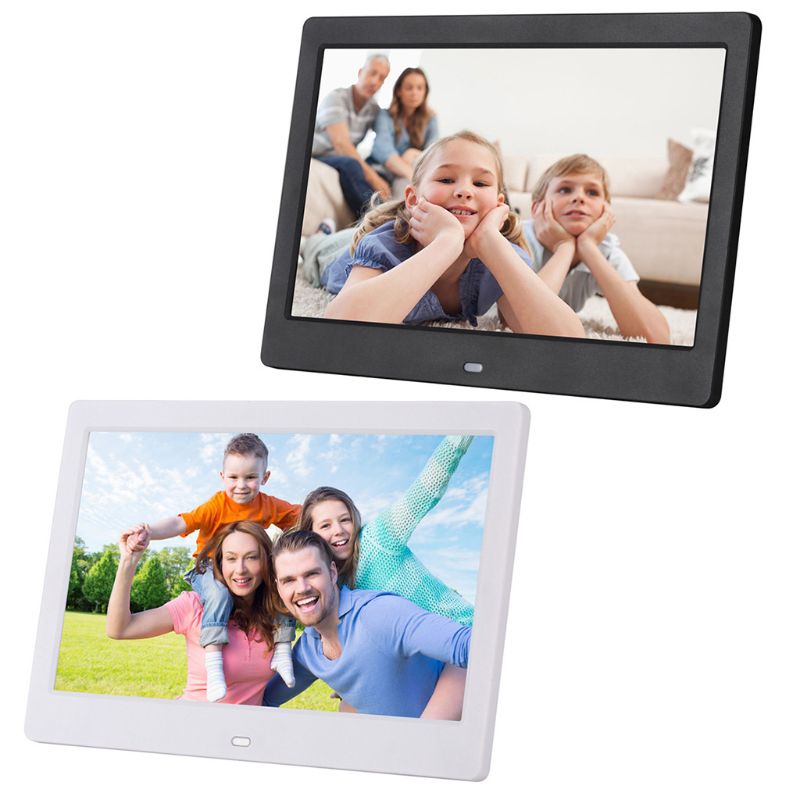 Digital Photo Frame 10.1 inch Picture Frame Full TN Display Background Music Support 64GB Remote Control