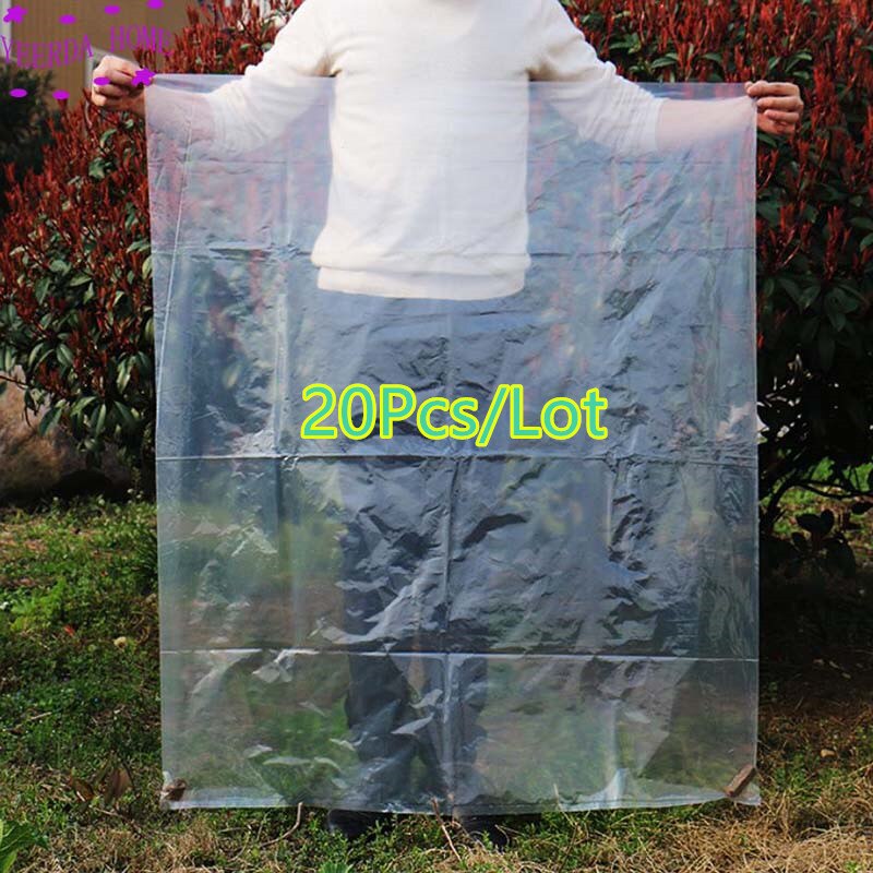 Bolsa de edredón de tamaño Ultra grande, bolsa de acabado de ropa a prueba de humedad, bolsa grande de plástico transparente, se mueve para empaquetar, 20 unids/lote
