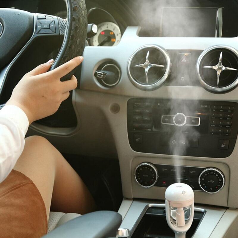 Car Steam Air Humidifier Aroma Diffuser Mini Ultrasonic Air Purifier Aromatherapy Essential Oil Diffuser Mist Purifier Fogger