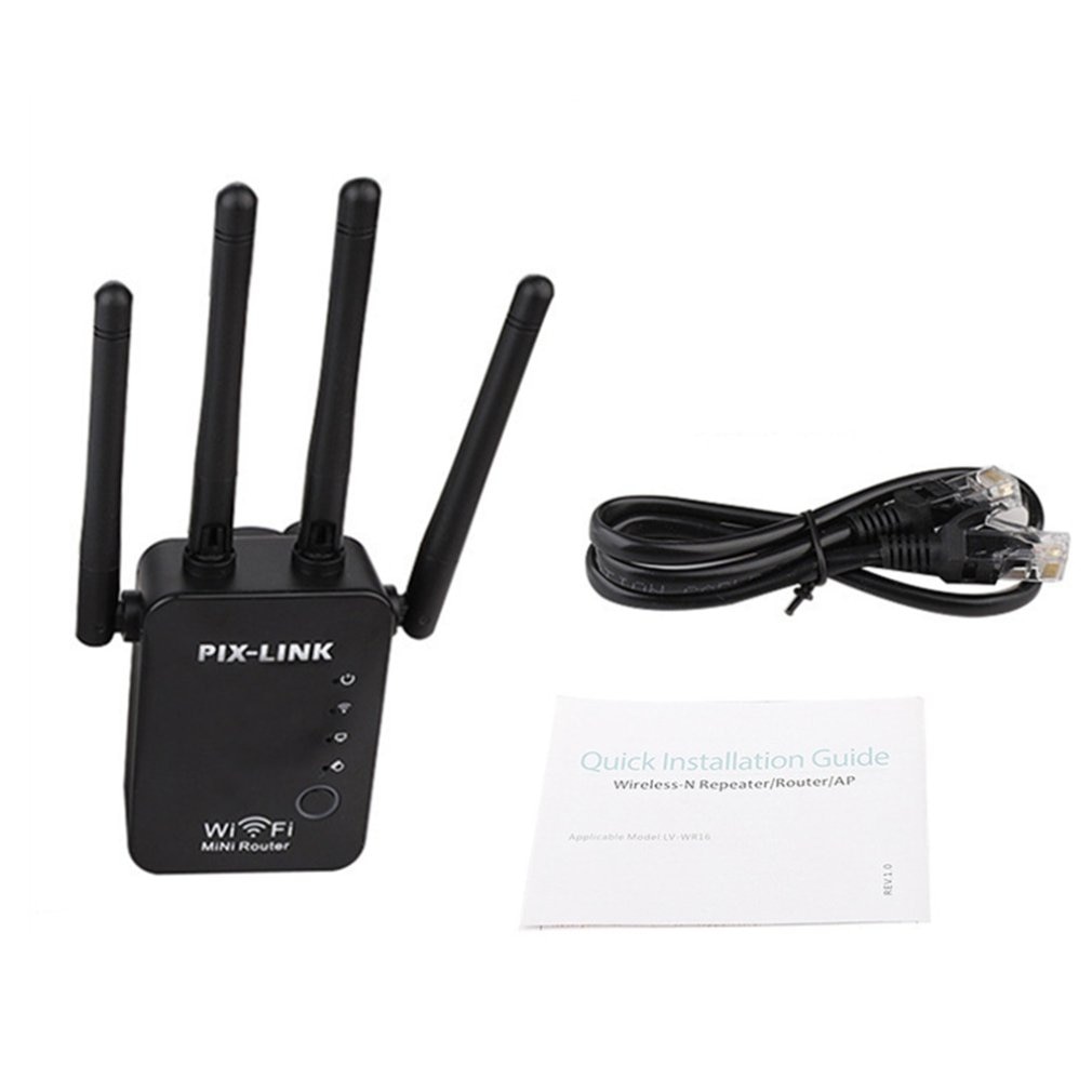 1 Set Ac1200 Wifi Repeater & Router 2,4G Und 5G Wireless Range Extender Booster 300Mbps Wireless Repeater