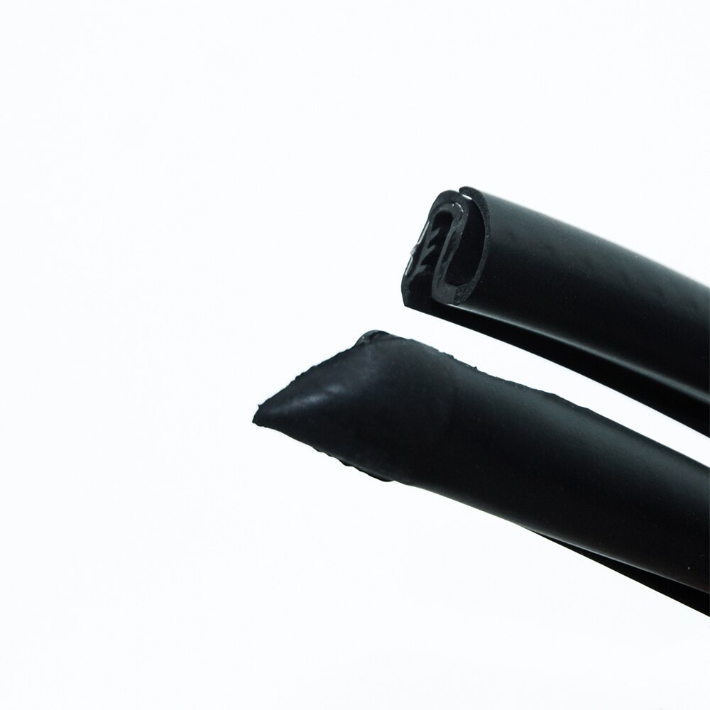 2Pcs Rubber Seal Strip Car Door Weatherstrip Car Door Edge Rubber Sealing For Car B Pillar Protection Sticker Front Auto Door