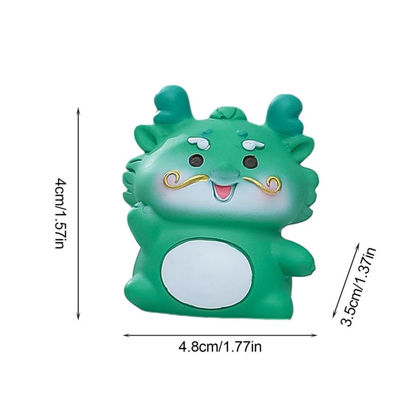 Small Dragon Statue Resin Statue Chinese Dragon Desktop Figurines Miniature Ornament Exquisite Dragon Year Figurines Home