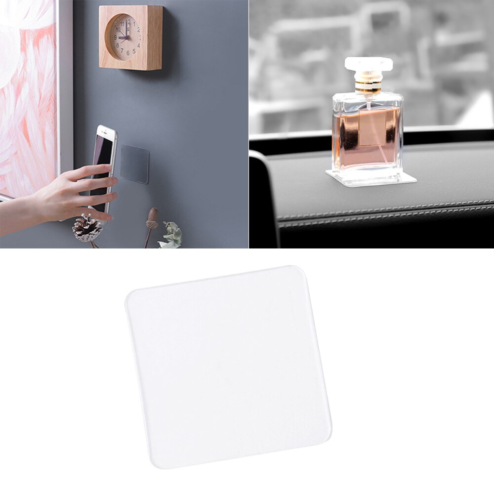 20Pcs Sterke En Non-marking Stickers Dubbelzijdig Transparant Universele Haak-Gratis Nail-Gratis Patch film Naadloze Tegel Waterdicht