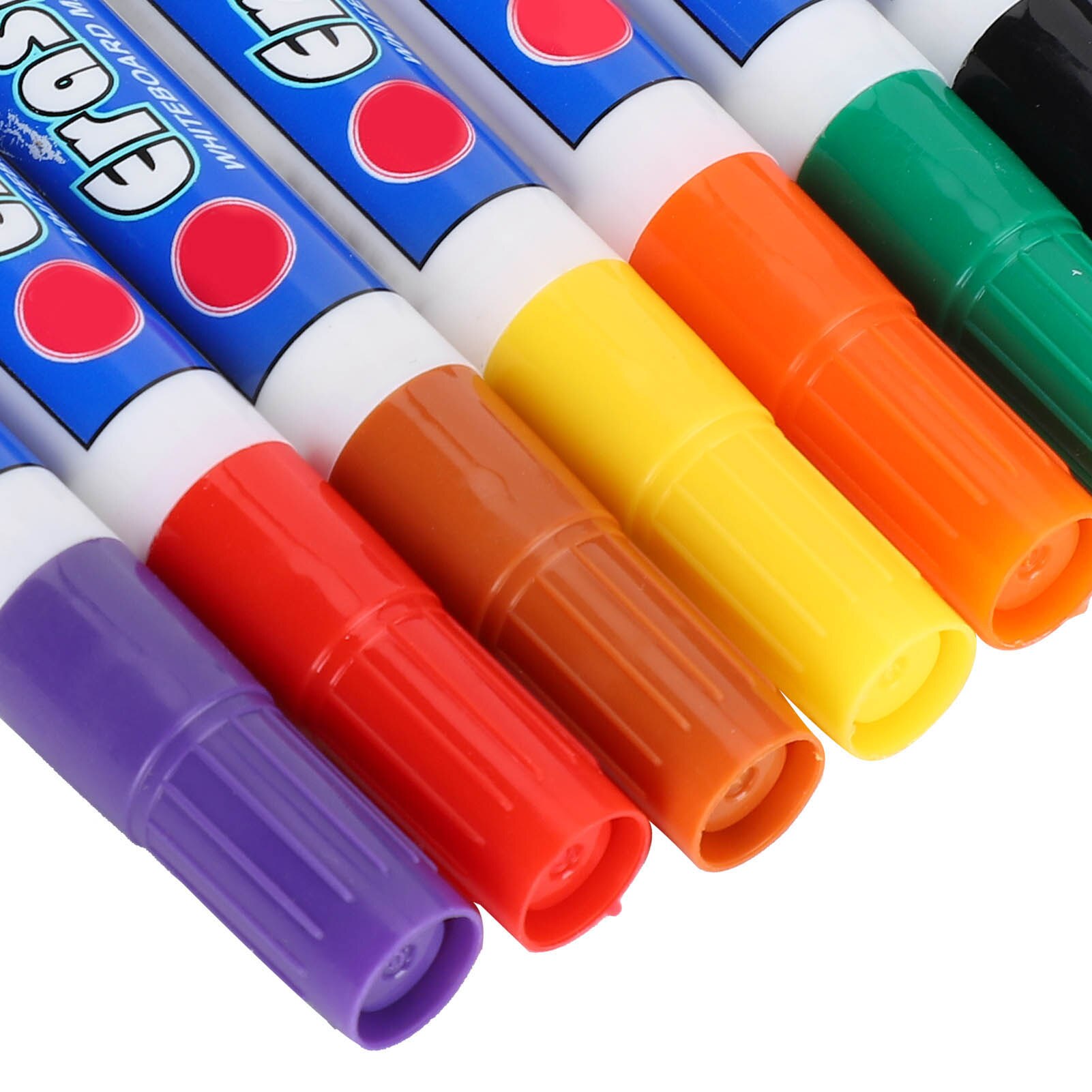 2 Sets 8 Kleuren Droog Uitwisbare Whiteboard Pen Kleurrijke Fiber Penpunt Markers Sets Voor School