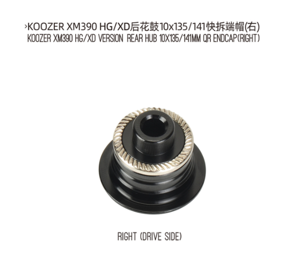 Koozer MTB Hub Werkzeug-freies Endkappe Für XM390 Reparatur Teile 9x 100 QR 10x135mm 15x 100 TA 12x14 2 141 12x148 Schub THR Konverter Adapter: R HG XD QR Rechts