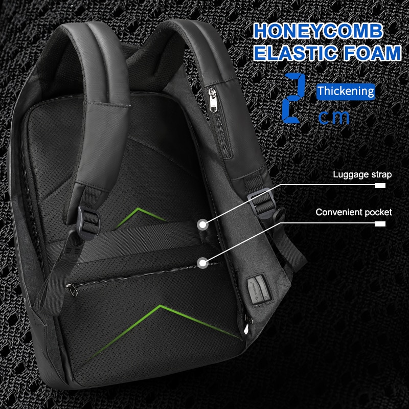 Tigernu Hidden Anti theft Zipper 15.6 inch Men School Laptop Backpacks Water Repellent Travel 20L Multi USB Charger Male Mochila