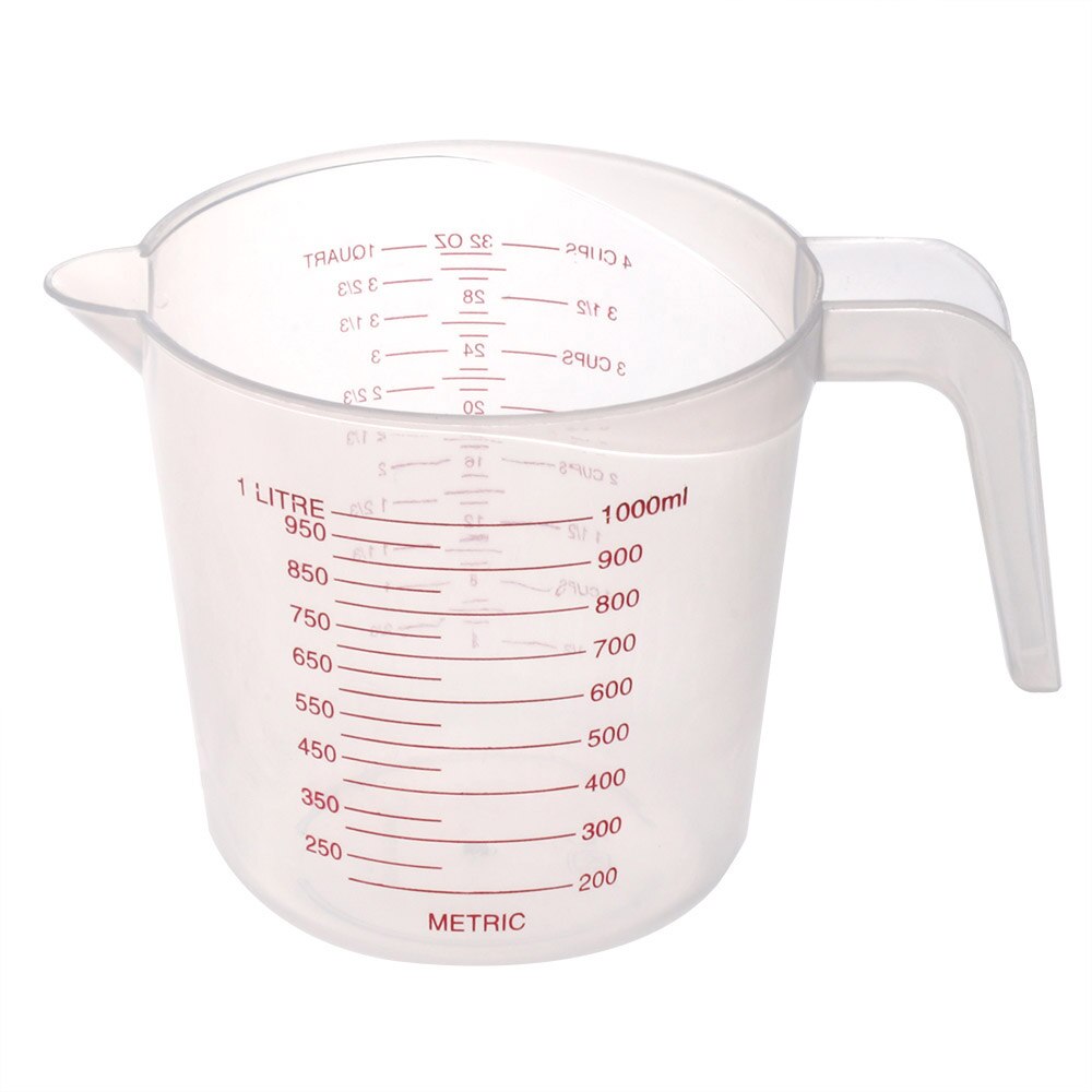 Measuring Jug Cup Clear Plastic Graduated Measuring Cup for Baking Beaker Liquid Measure JugCup Container