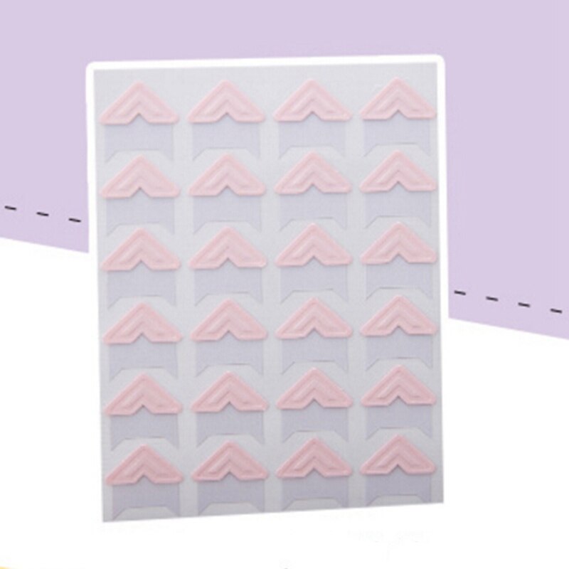 24pcs/sheet Retro Solid Color Photo Corner Stickers for DIY Photo Albums Excellent Handwork Frame Decoration Scrapbooking Set: PK
