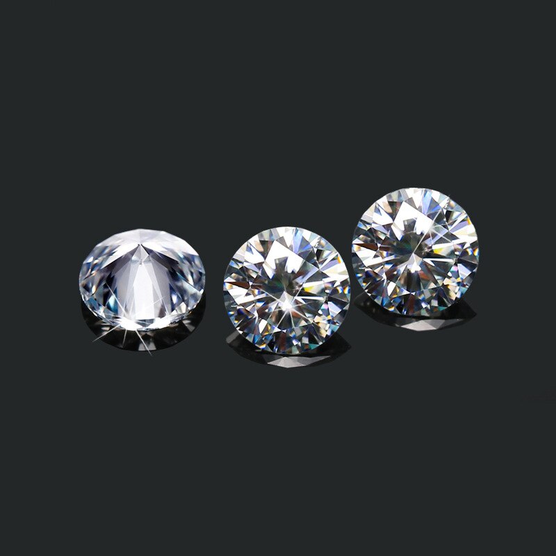 BOEYCJR 0.2ct 3.5mm D Color Round Brilliant Cut Moissanite Loose Stone VVS1 Excellent Cut 3E Grade Jewelry Making Stone