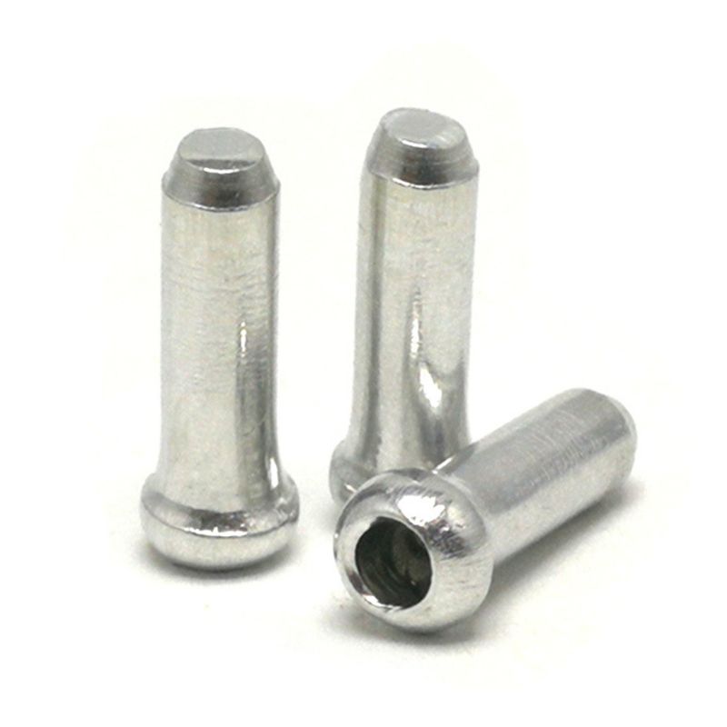 100pcs Aluminum Bicycle Brake Wire End Cap MTB Road Bike Brake Cable Cap End Tips Crimp Cycling Accessories