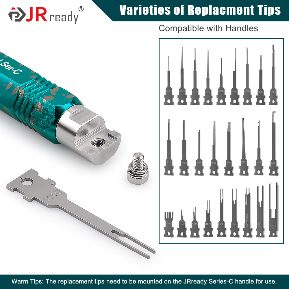 JRready Replacement Tip Kit for Extraction Tool &Terminal Release Tool for Deutsch,AMP/TE,Molex,Delphi,JST,Harting Connectors