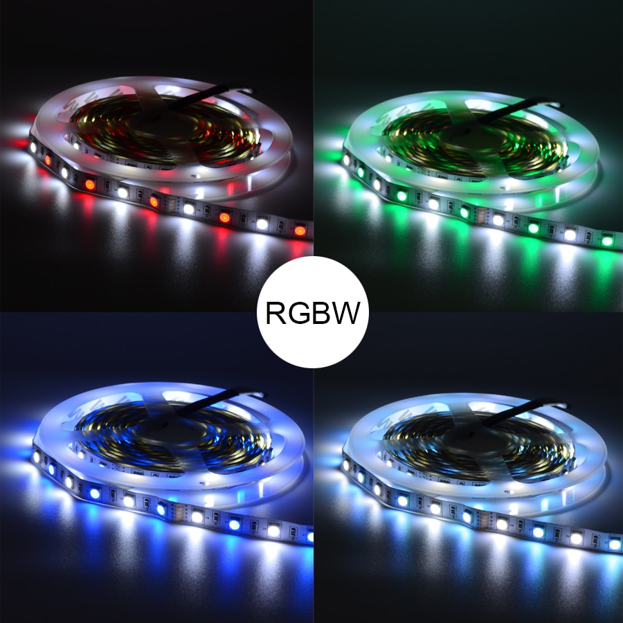 Led strip lys smart hjem rgbw til trådløs app zigbee strip controller arbejder med zll hub echo plus og lightfy hub