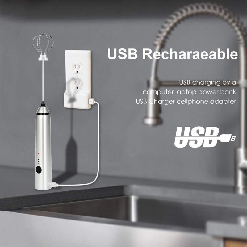 MQ Multifunction Kitchen Mini Electric Handle Egg Beater Tool Rotatable Whisk for Milk Drink Coffee Shake Frother Mixer